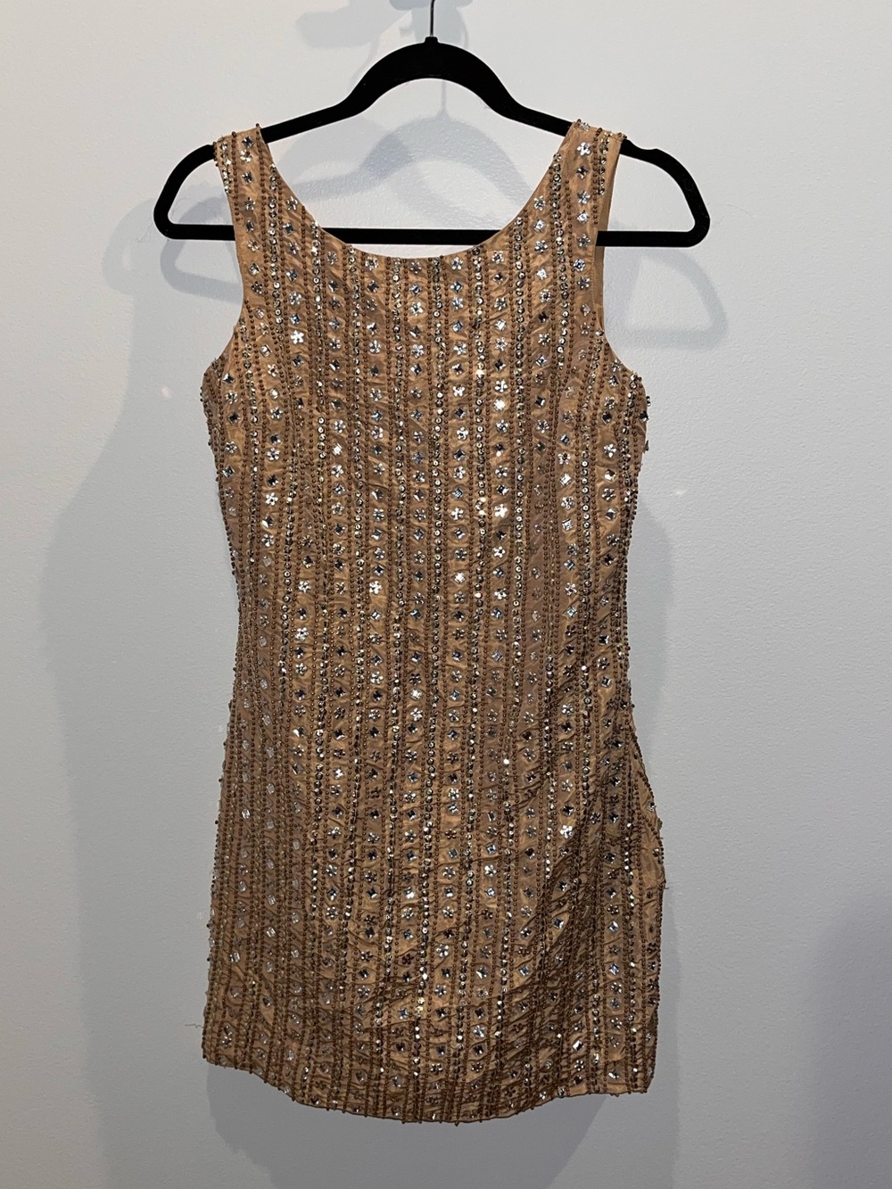 Tracy Reese Gold Sequin Mini Dress
